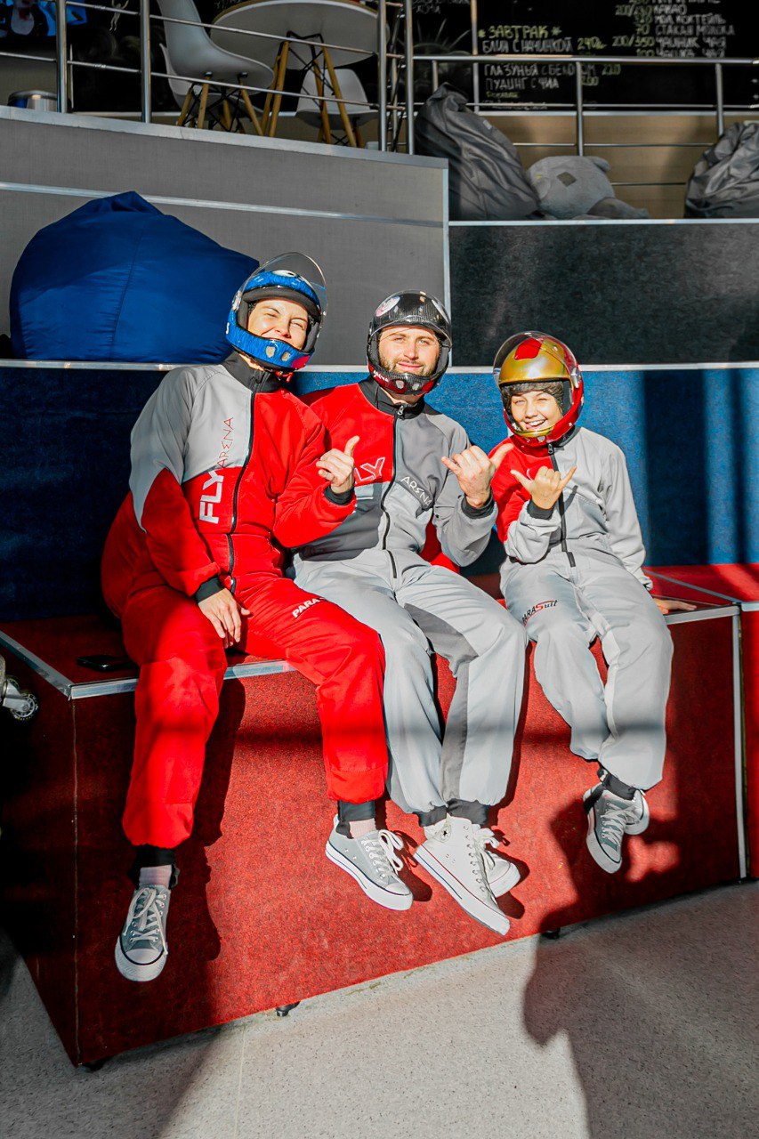 Полет в аэротрубе