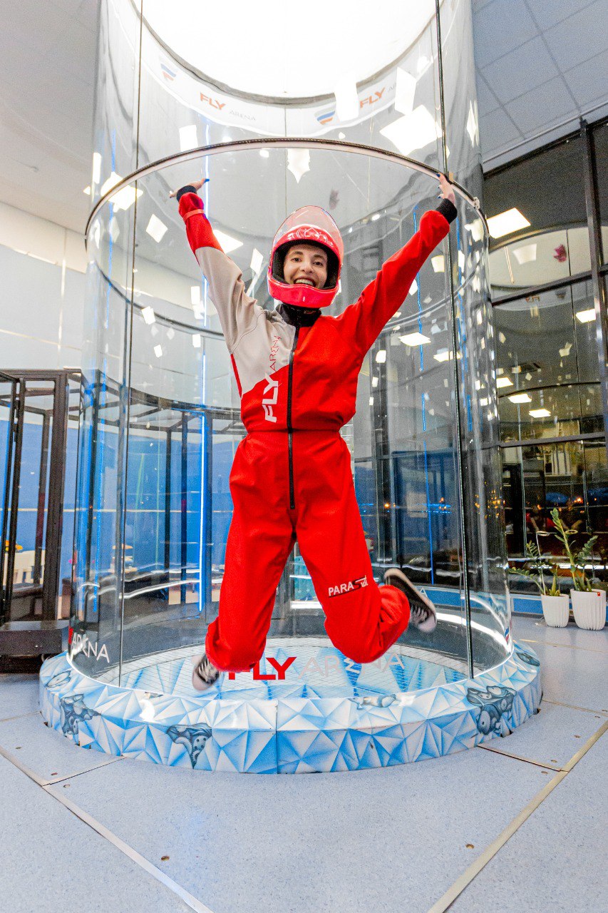 Полет в аэротрубе