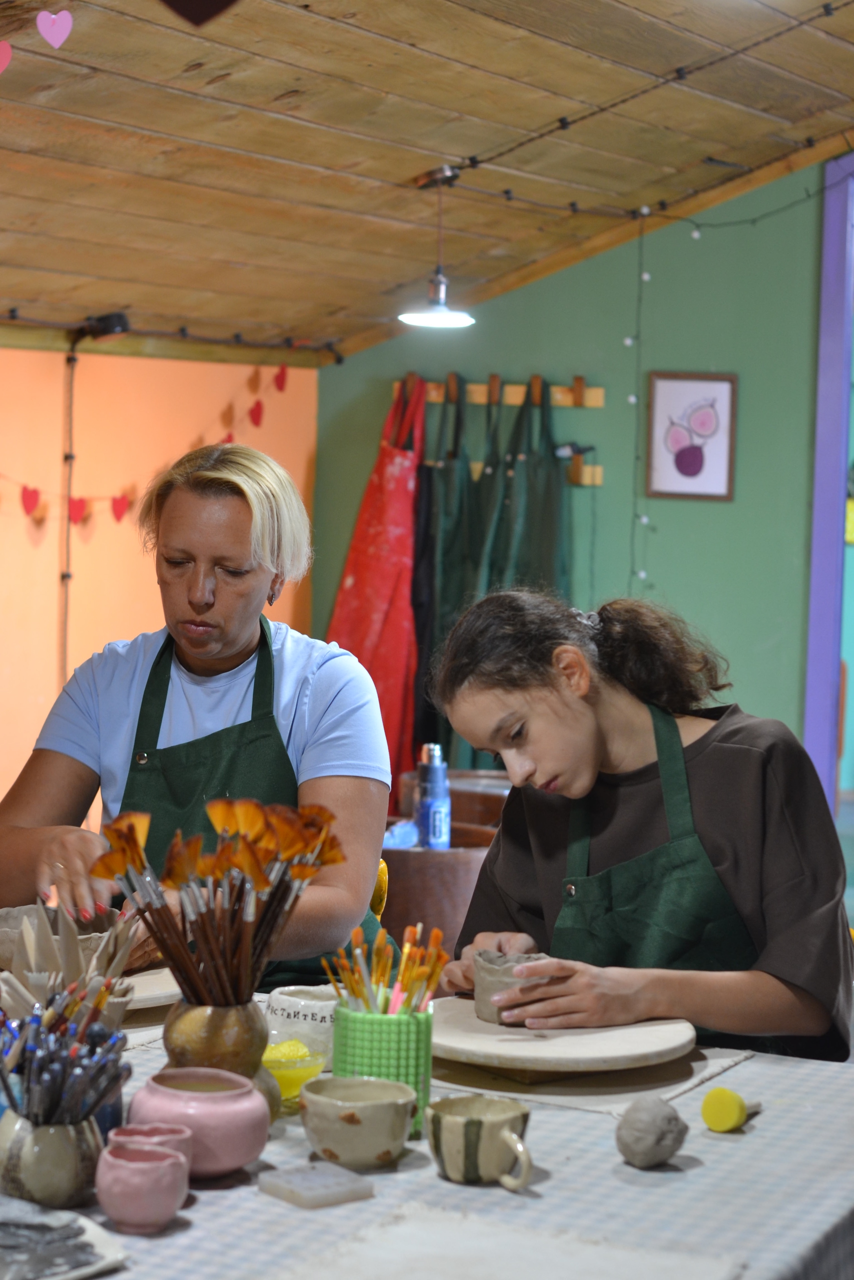 Праздник в гончарной студии