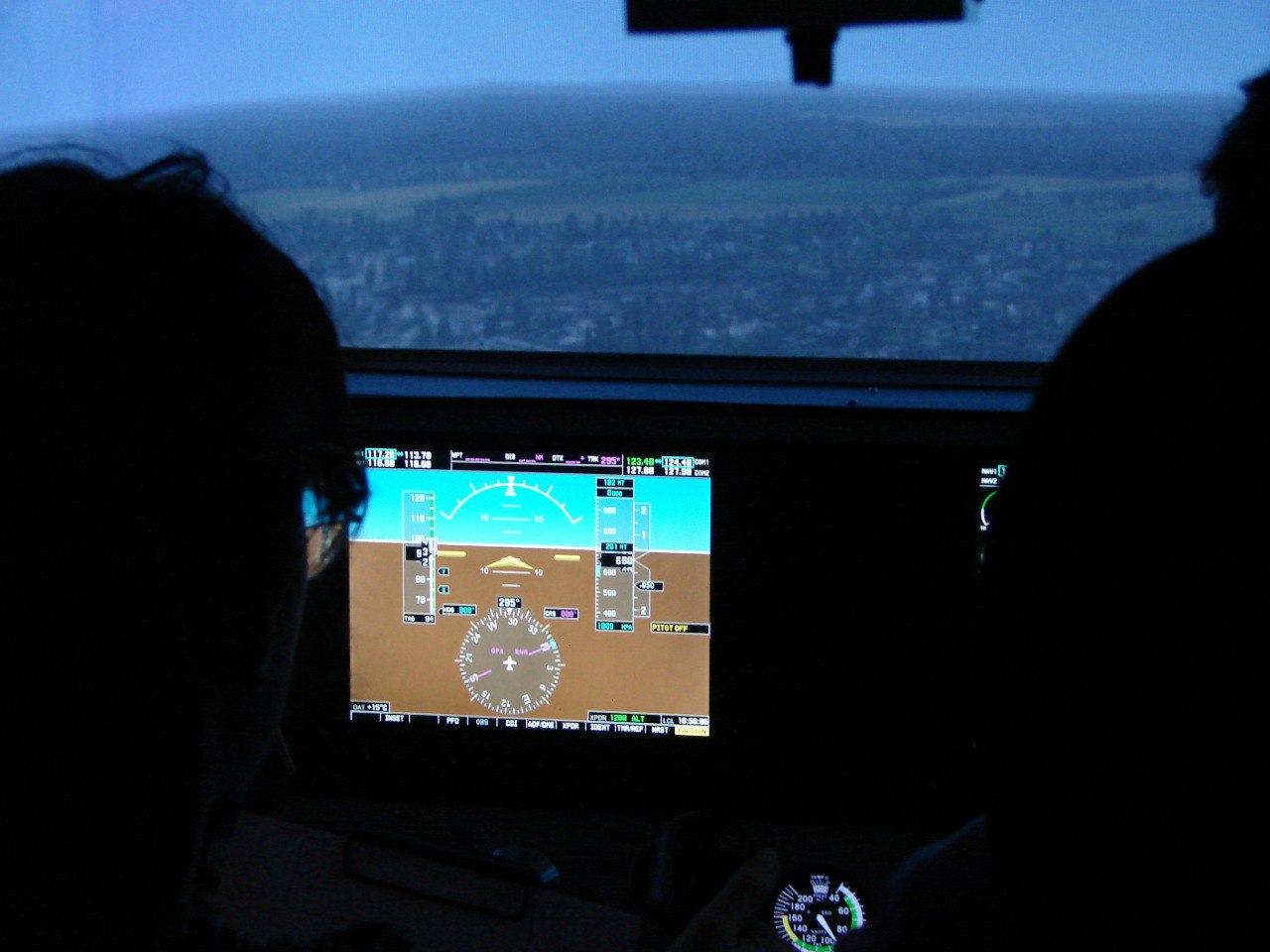 Полет на авиатренажере + полет на самолёте Cessna-172