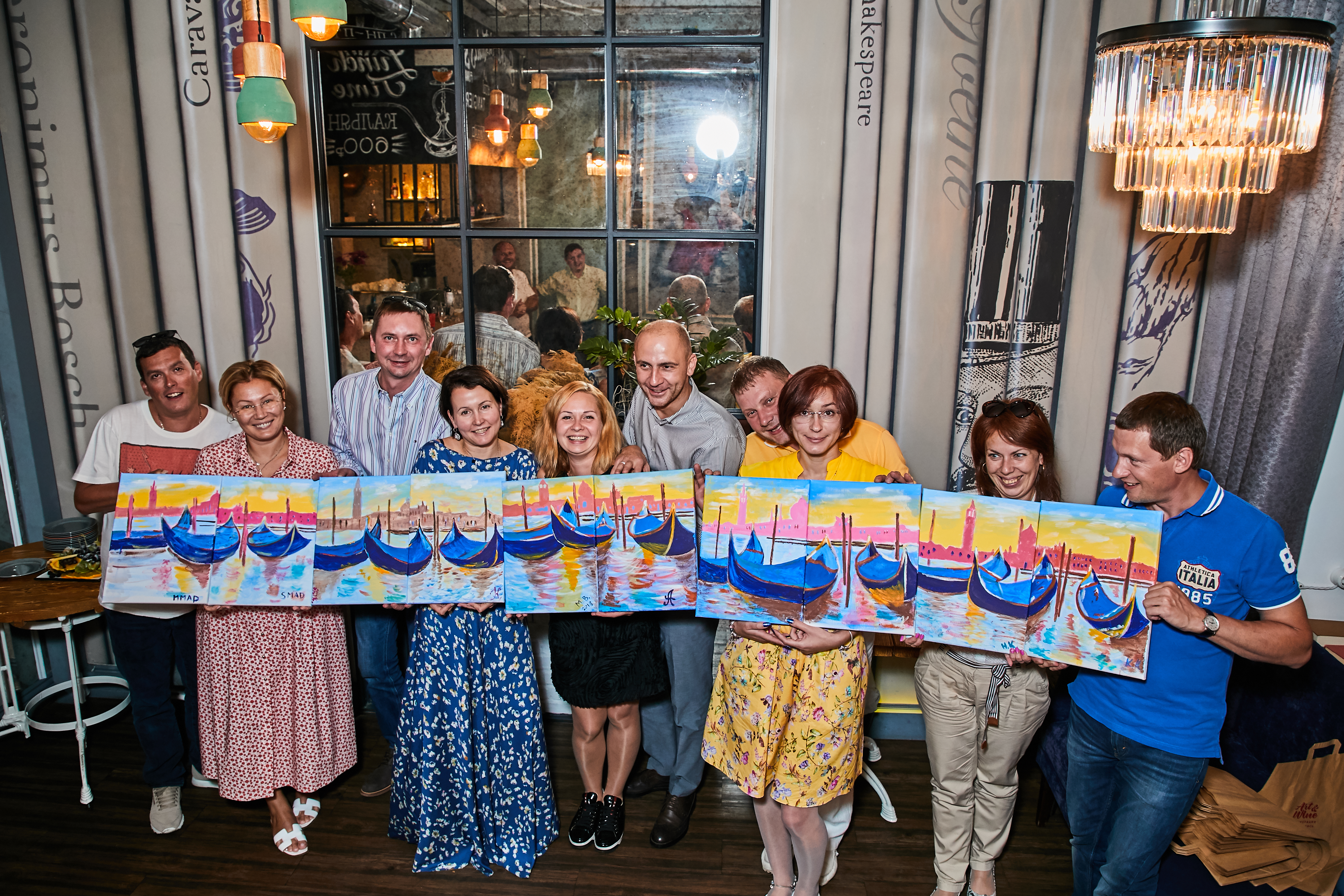 Арт-вечеринка: картина за бокалом вина