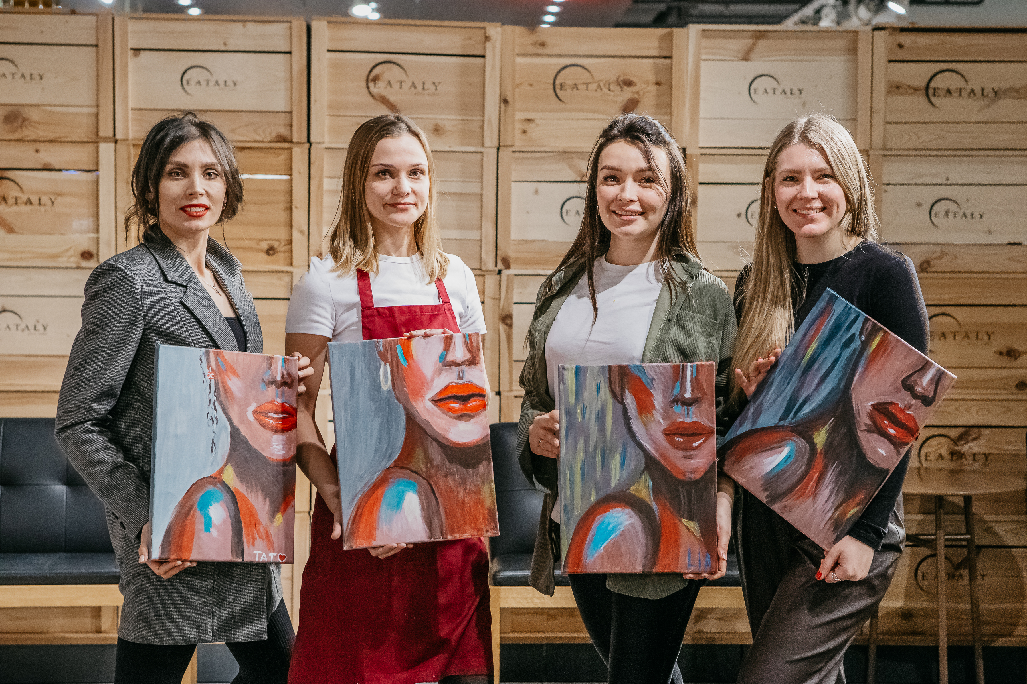 Арт-вечеринка: картина за бокалом вина