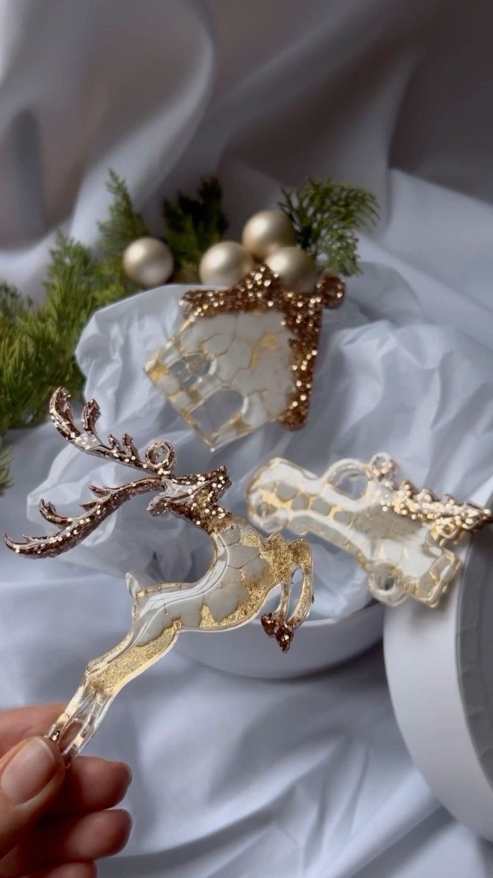 МК по созданию ёлочных игрушек из эпоксидной смолы