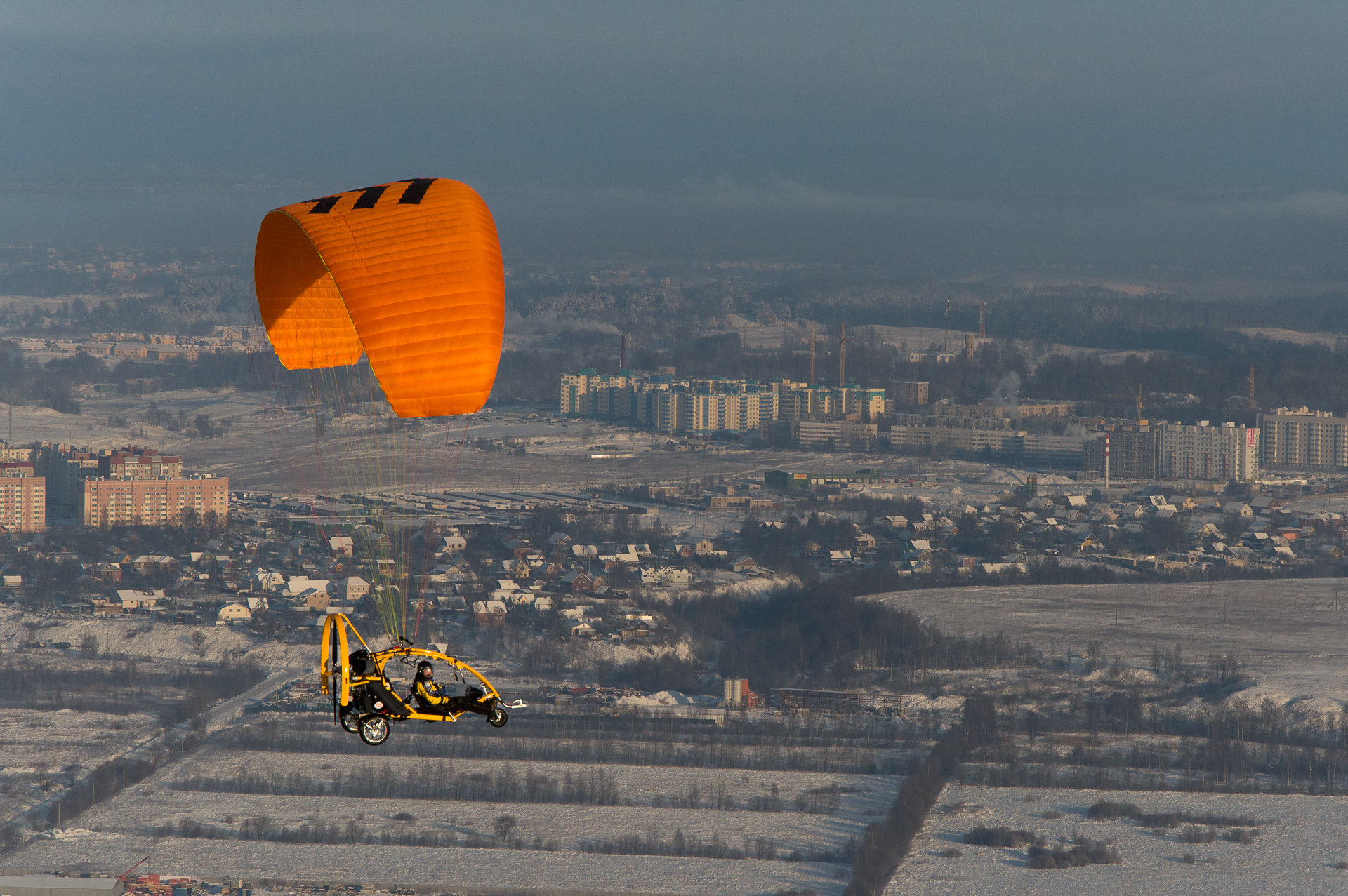 Полет на паратрайке для двоих